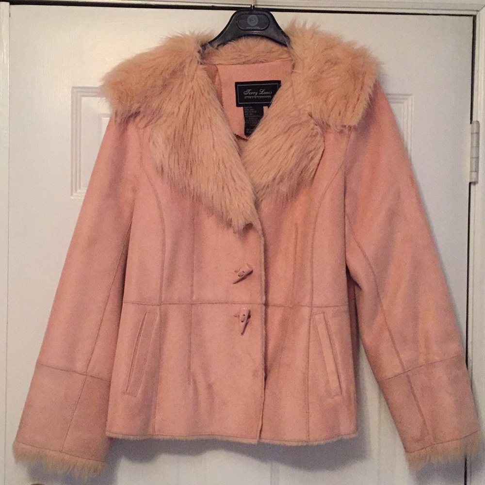 Beautiful Suede and faux fur jacket.